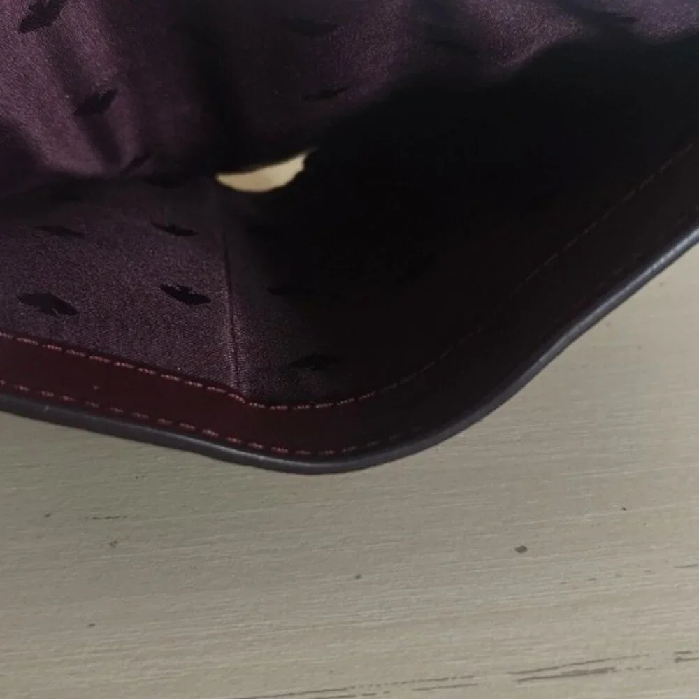 kate spade Wallet Medium Bifold Burgundy Pebble Leather